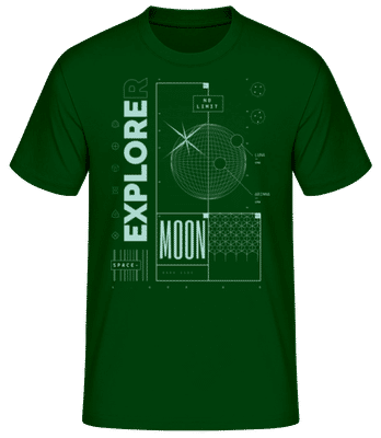 Explorer - T-shirt standard Homme - Vert bouteille - Devant