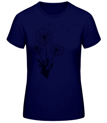 Dandelion Comic - Women's Basic T-Shirt - Navy - Front