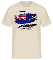 Zerrissene Fahne Australien · Männer Basic T-Shirt