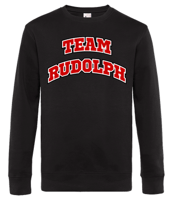 tým Rudolph - Pánská standardní mikina - Černá - Napřed