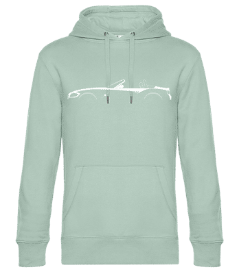 'BMW Z4 (E85)' Silhouette - Pánska štandardná mikina s kapucňou - Mätová zelená - Predné