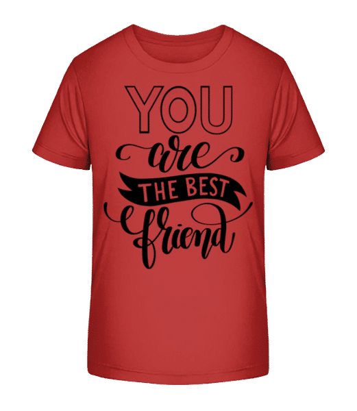 Aperçu: You Are The Best Friend - T-shirt bio Enfant Stanley Stella 2.0 - Rouge - Devant
