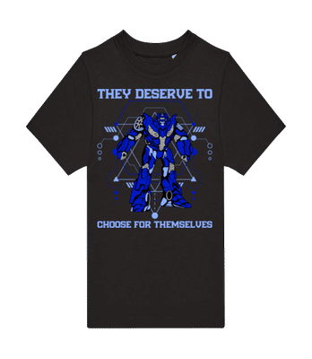 Deserve To Choose - Kinder T-Shirt B&C - Schwarz - Vorne