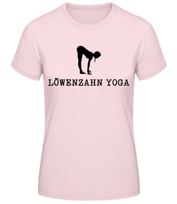 Löwenzahn Yoga - Frauen Basic T-Shirt - Rosa - Vorne