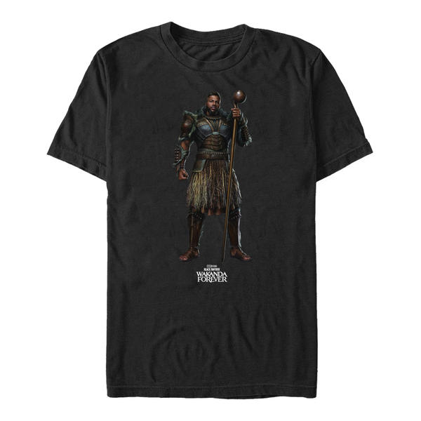 Aperçu: Marvel - Panthère noire Wakanda pour toujours - M'Baku Mbaku Blank - Homme T-shirt - Noir - Devant