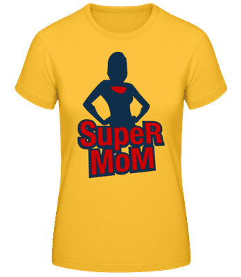 Super Mom Icon - Camiseta básica de mujer - Amarillo dorado - delante