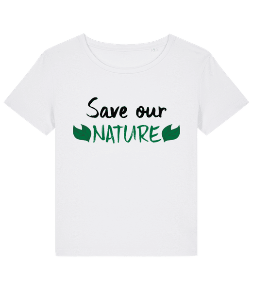Preview: Save Our Nature - Women's organic T-shirt Stanley Stella 2.0 - White - Front