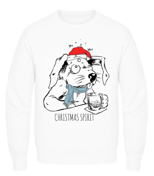 Aperçu: Yuletide - Sweatshirt Homme - Blanc - Devant