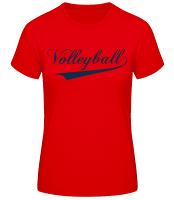 Lettrage de volley-ball vert - T-shirt standard Femme - Rouge - Devant