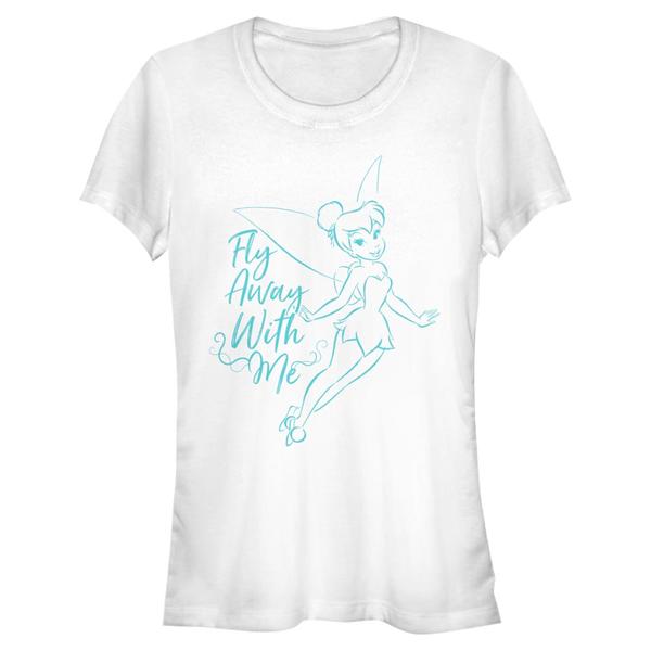 Vorschau: Disney - Peter Pan - Tinker Bell Fly Away With Me - Frauen T-Shirt - Weiß - Vorne