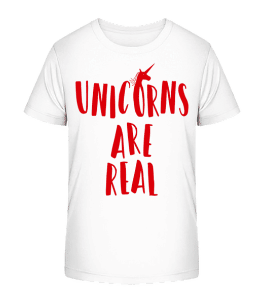 Aperçu: Unicorns Are Real - T-shirt bio Enfant Stanley Stella 2.0 - Blanc - Devant