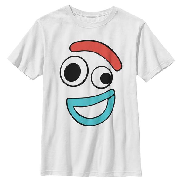 Preview: Pixar - Toy Story - Forky Big Face Smiling - Kids T-Shirt - White - Front