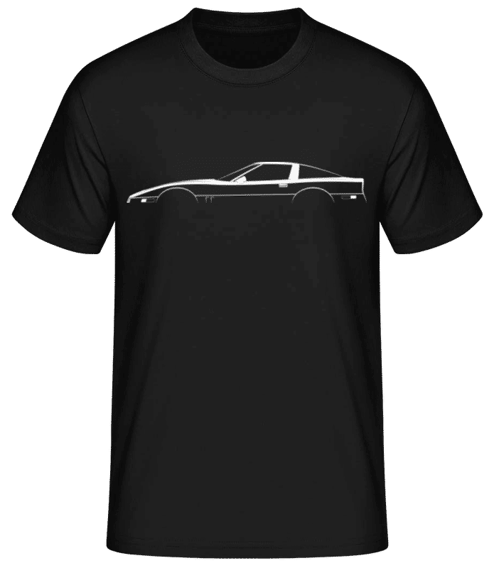 Preview: 'Chevrolet Corvette C4' Silhouette - Men's Basic T-Shirt - Black - Front