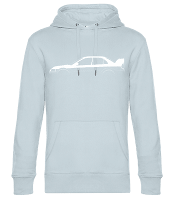 'Mitsubishi Lanc. Evo. VI TM' SIlhouette - Sweat à capuche standard homme - Bleu clair - Devant