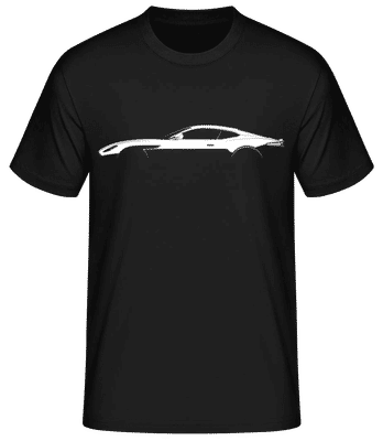 'Aston Martin DBS Superleg.' Silhouette - Pánské basic tričko - Černá - Napřed