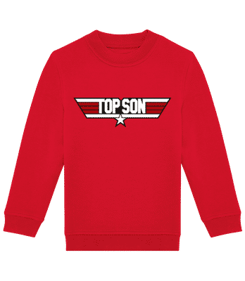 Top Son - Sudadera estándar para niño/a - Rojo - delante