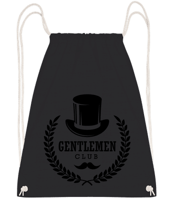 Gentlemen Club - Sac à dos Drawstring - Noir - Vorn