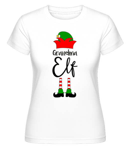 Aperçu: Grandma Elf -  T-shirt Shirtinator femme - Blanc - Devant