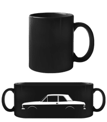 'Ford Cortina Mk II' Silhouette · Schwarze Tasse