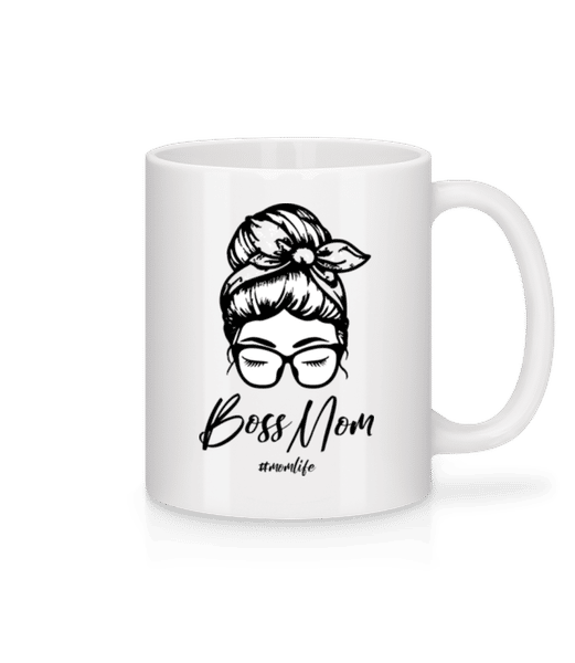 Aperçu: Motiv Boss Mom Momlife - Mug en céramique blanc - Blanc - Devant