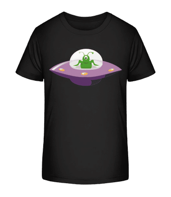 Alien Dans OVNI - T-shirt bio Enfant Stanley Stella 2.0 - Noir - Devant