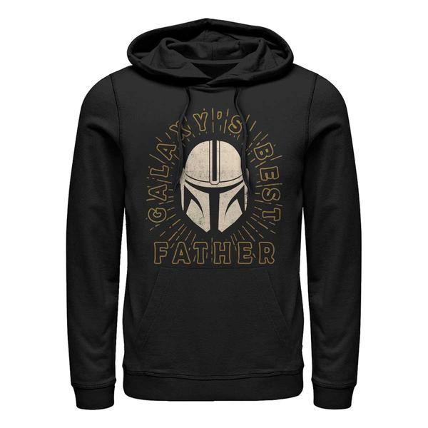 Aperçu: Star Wars - The Mandalorian - Mandalorian Mando Dad Helmet - Father's Day - Unisex Sweat à capuche - Noir - Devant