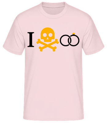 Marriage Skull - T-shirt standard Homme - Rose - Devant