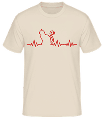Heartbeat Cat · Pánske basic tričko