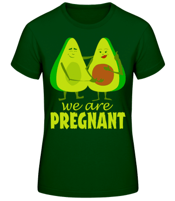 Avocado Pregnant - T-shirt standard Femme - Vert bouteille - Devant