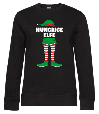 Hungrige Elfe - Frauen Standard Pullover - Schwarz - Vorne