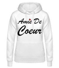 Amie De Coeur - Sweat à capuche Femme - Blanc - Devant