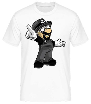 Super Mario Walter White - Männer Basic T-Shirt - Weiß - Vorne