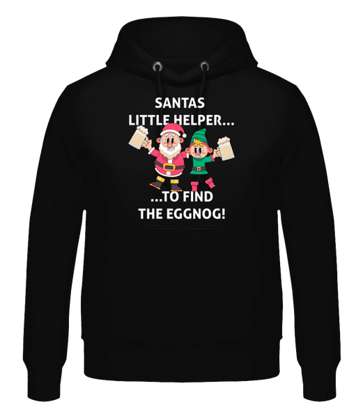 Aperçu: Santas Little Helper - Sweat à capuche Homme - Noir - Devant