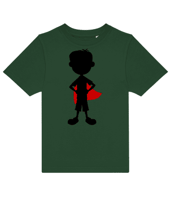 Frère Super Héros - T-shirt enfants B&C - Vert bouteille - Devant