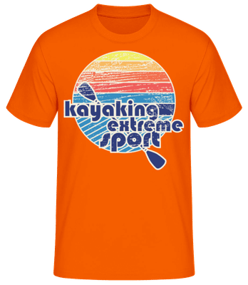 Kayaking Logo - Männer T-Shirt B&C - Orange - Vorne