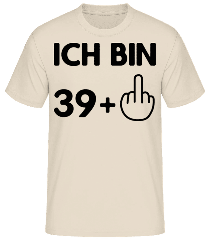Vorschau: Ich Bin 39 - Männer Basic T-Shirt - Creme - Vorne