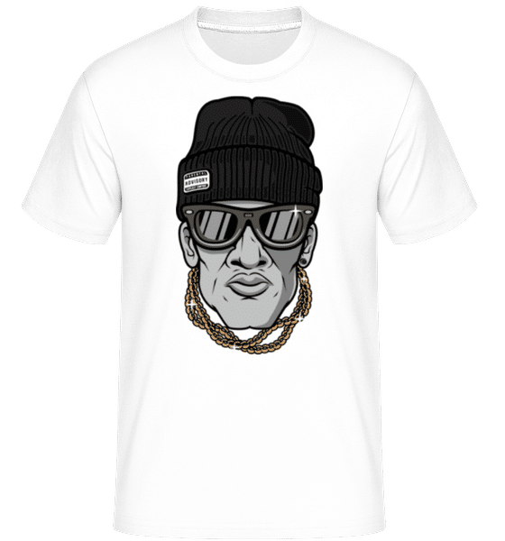Aperçu: Hip Hop Man -  T-Shirt Shirtinator homme - Blanc - Devant
