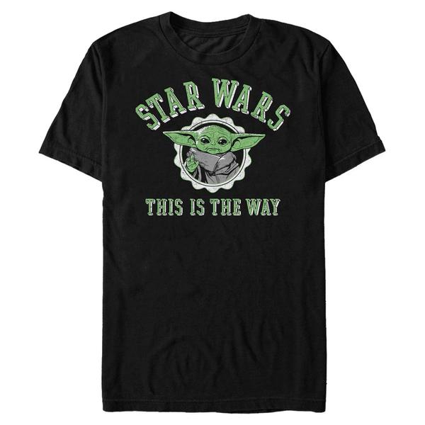 Aperçu: Star Wars - The Mandalorian - The Child Varsity Child - Homme T-shirt - Noir - Devant