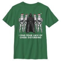 Star Wars - Darth Vader & Stormtroopers Holiday Cheer - Vianoce - Detské Tričko - Irish green - Predné