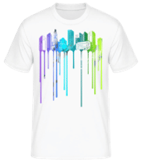 Graffiti City - Men's Basic T-Shirt - White - Front