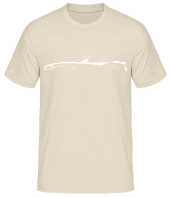 'BMW Z4 (E85)' Silhouette - Männer Basic T-Shirt - Creme - Vorne