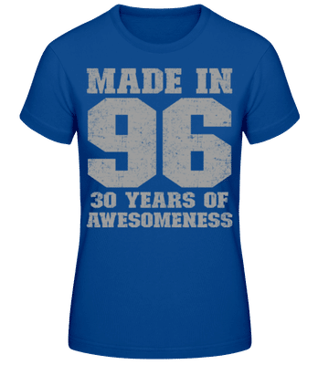 30 Years Of Awesomeness - T-shirt standard Femme - Bleu royal - Devant