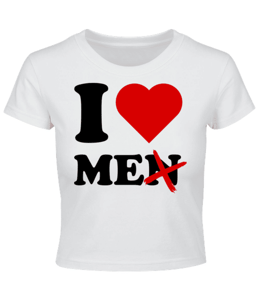 Aperçu: I Love Me - Crop top - Blanc - Devant