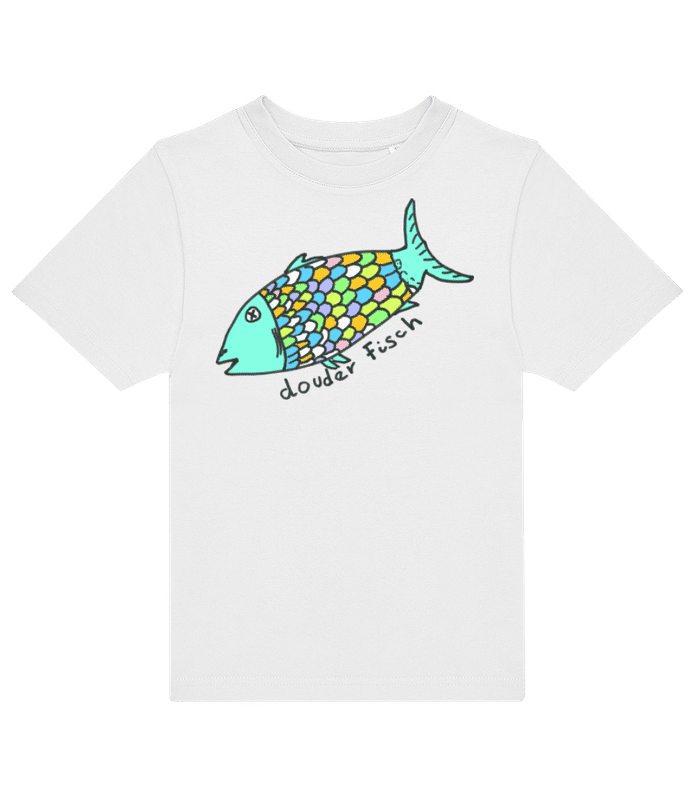 Vorschau: Douder Fisch - Kinder T-Shirt B&C - Weiß - Vorne