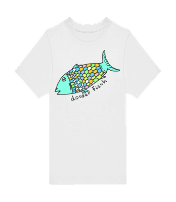 Douder Fisch - Kinder T-Shirt B&C - Weiß - Vorne