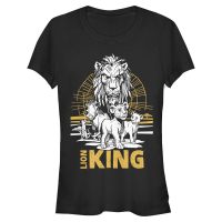 Disney - El Rey León - Skupina Lion King Group - Mujeres Camiseta - Negro - delante