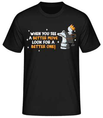 Better Move - Männer Basic T-Shirt - Schwarz - Vorne