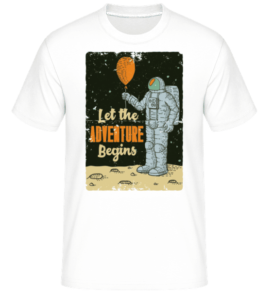 Aperçu: Astronaut Adventure Begins -  T-Shirt Shirtinator homme - Blanc - Devant