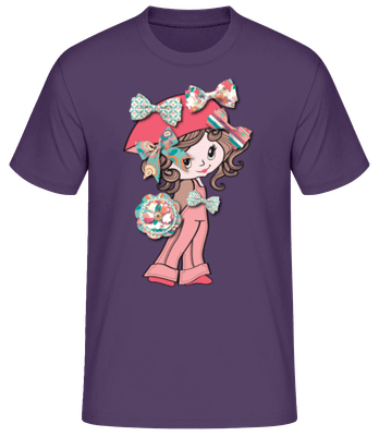 Loop Girl - Men's B&C T-Shirt - Purple - Front