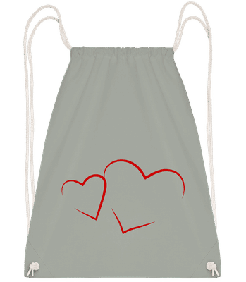 Cœurs - Sac à dos Drawstring - Anthracite - Vorn